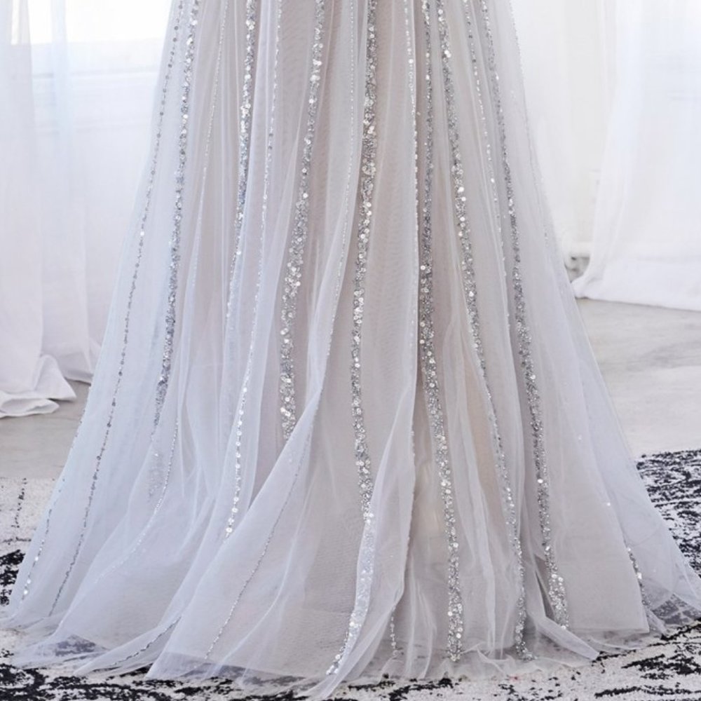 A-Line Fully Beaded Gown CDCK935 - Picture 7 of 8